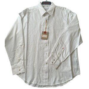 NWT Robet Graham Coco De Mar Vertical Textured Paisley Men's‎ Button Shirt XL